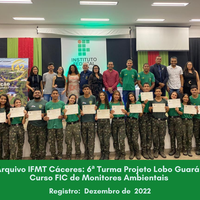 IFMT Cáceres abre nova turma em Curso de Monitor Ambiental – Projeto Lobo Guará 