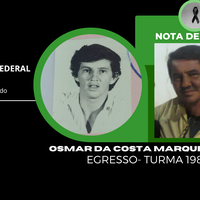 Nota de Pesar: Egresso do IFMT Cáceres, Osmar da Costa Marques Filho