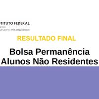 Ilustração Noticia Edital 36-2017- Resultado Final do Edital 27 Bolsa Permanência Para Alunos Não Residentes