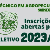 Seletivo 2023/2: Abertas inscrições para o curso Técnico em Agropecuária Subsequente do IFMT Cáceres 
